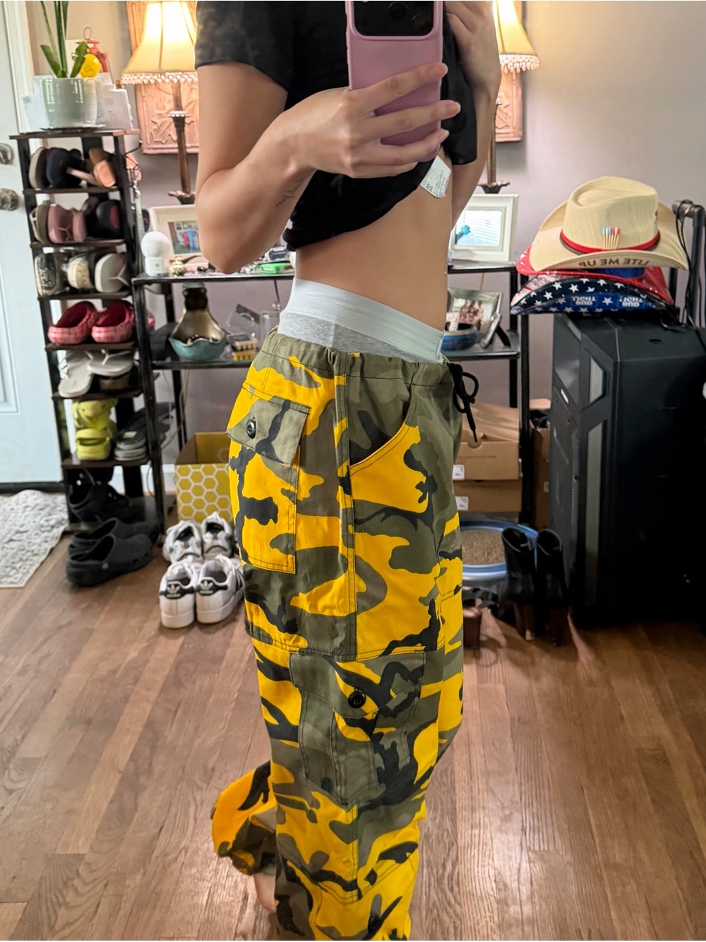 Rothco Yellow & Olive Camo Cargo Joggers